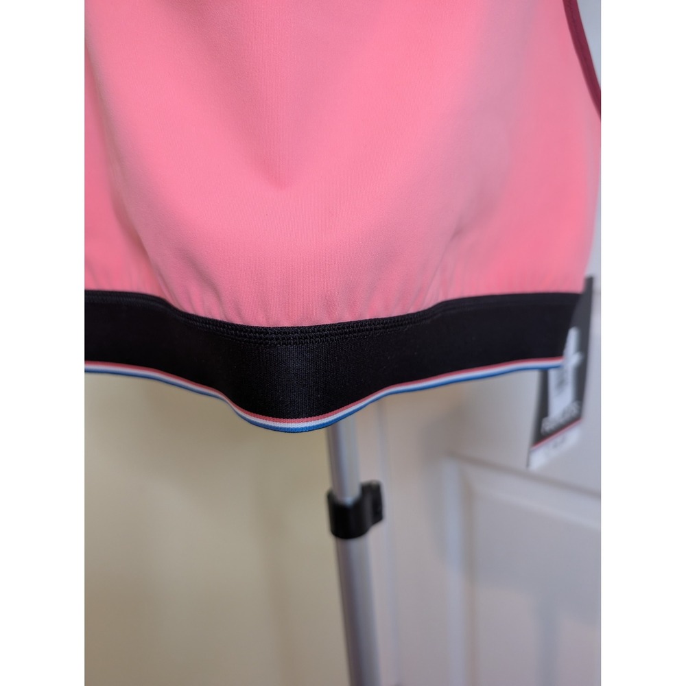 Fourlaps Circuit Sports Bra Pink Red Racerback Mesh Workout NWT - Size L - Picture 7 of 7
